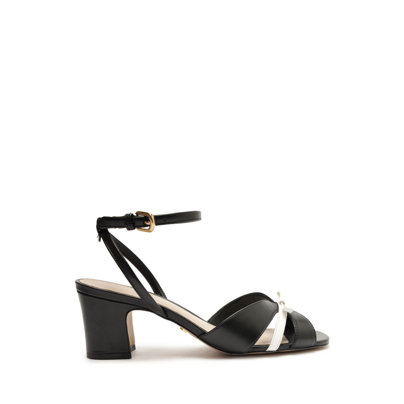 SANDALIA NAPA PRETO / WHITE