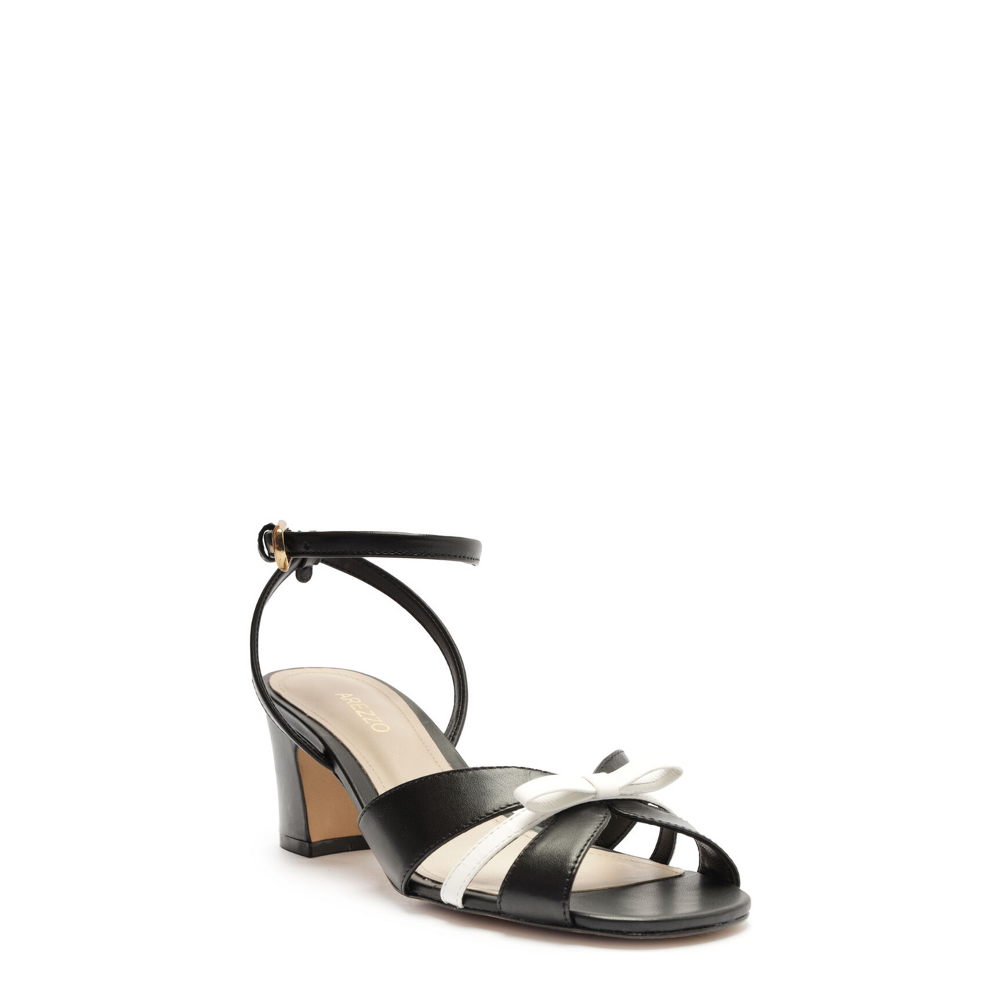 SANDALIA NAPA PRETO / WHITE